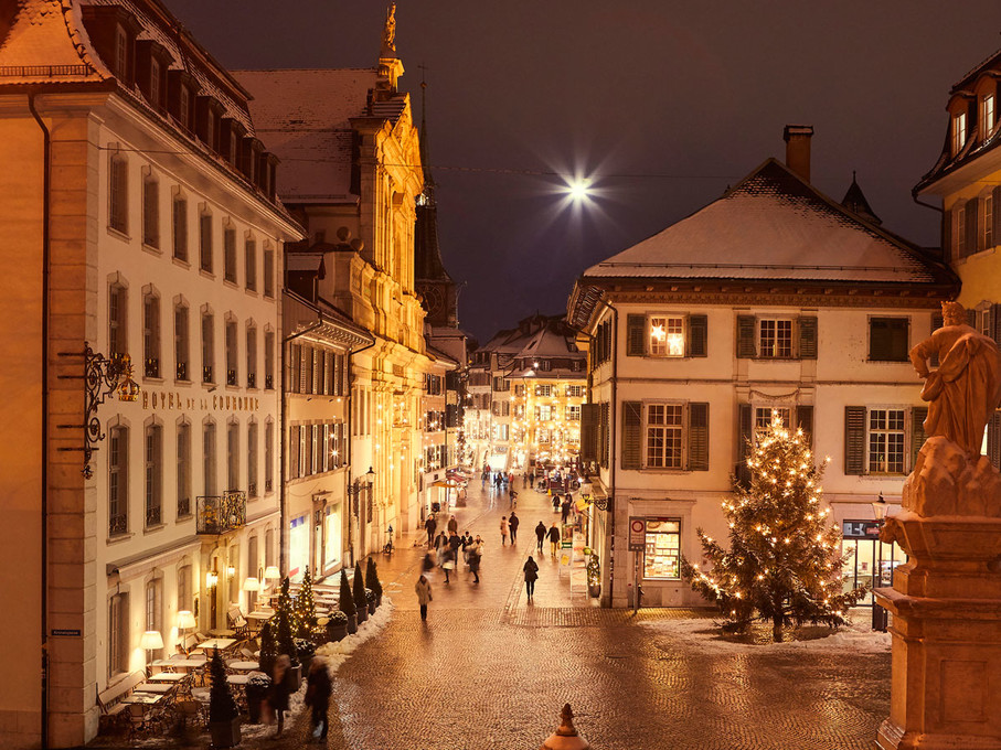 Solothurner Altstadt im Advent